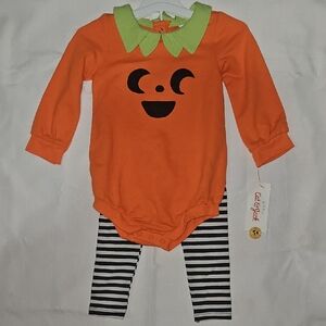 Cat & Jack Halloween Orange and Black Costume